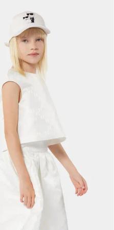 Karl Lagerfeld Kids Bluse Z30117 S Écru Regular Fit
