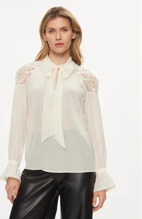 Luisa Spagnoli Bluse Buona 540787 Écru Regular Fit