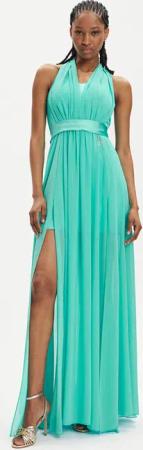 Fracomina Abendkleid FQ24SD3018W41201 Türkisfarben Regular Fit