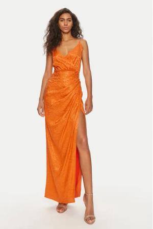 Fracomina Sommerkleid FQ24SD3009W705F8 Orange Slim Fit