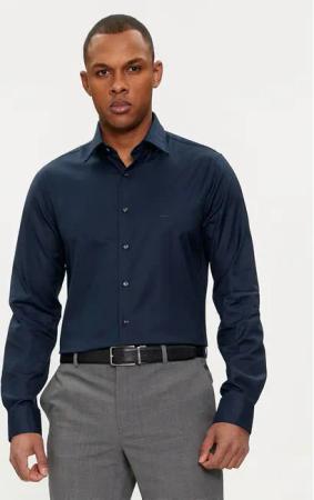 Michael Kors Hemd MD0DS01032 Dunkelblau Slim Fit
