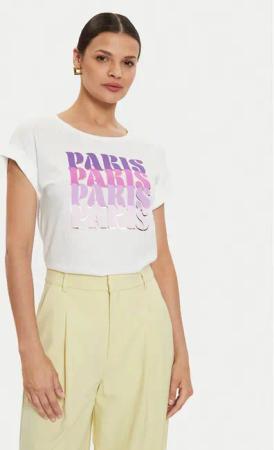 Morgan T-Shirt 241-DPARIS Weiß Regular Fit