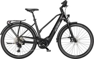KTM MACINA TOUR CX 820, 11 Gang Kettenschaltung, Damenfahrrad, Trapez, Modell 2025, 28 Zoll 46 cm diamond black matt (grey+burnt orange)