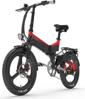 DOTMALL E-Bike Mountainbike 20 zoll Elektrofahrrad mit 48V 12.8Ah Akku, Shimano 7-Gang
