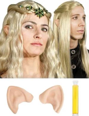 Maskworld Theaterschminke Hochelf Latexohren, Edle Elfenohren aus Latex für Hochelfen
