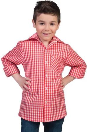 Funny Fashion Trachten-Kostüm Wiesn Trachtenhemd Jungen Kinder Oktoberfest Kostüm Hemd Outfit