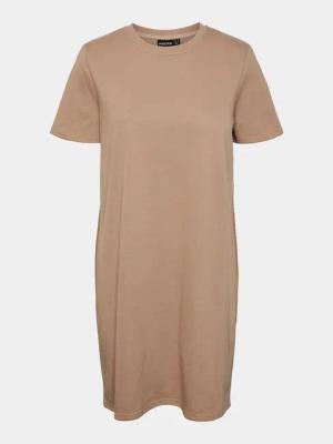 Pieces Kleid für den Alltag Chilli Summer 17148120 Beige Regular Fit