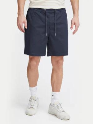 Solid Stoffshorts 21108168 Dunkelblau Regular Fit
