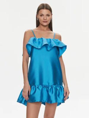 Silvian Heach Coctailkleid Vestito Corto GPP24396VE Blau Regular Fit
