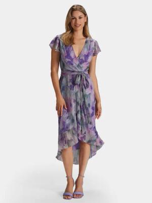 Swing Sommerkleid 5AG14300 Violett Regular Fit
