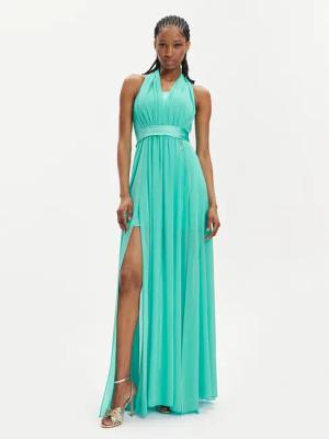 Fracomina Abendkleid FQ24SD3018W41201 Türkisfarben Regular Fit