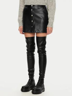 ONLY Rock aus Kunstleder Amazing 15331876 Schwarz Slim Fit