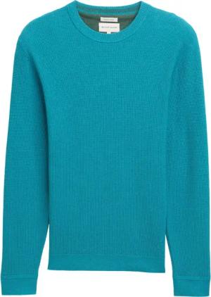 TOM TAILOR Herren Strickpullover aus Baumwolle, blau, Uni, Gr. XXL
