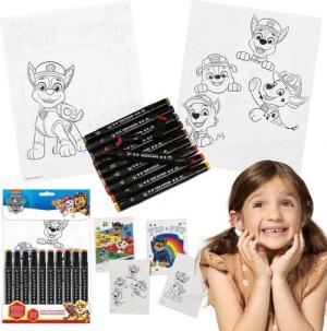 Sarcia.eu Malen nach Zahlen Paw Patrol Malset Malbuch mit Markern, Malen nach Zahlen
