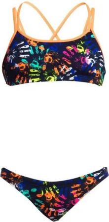 Funkita Badeanzug Bikini Hands Off Two Piece strapazierfähig & schnelltrocknend