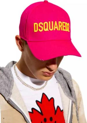 Dsquared2 Baseball Cap Technicolor Baseballkappe Icon Baseballcap Kappe Mütze Cap Hat Bringt eine Extraportion Attitüde in Ihr Outfit.