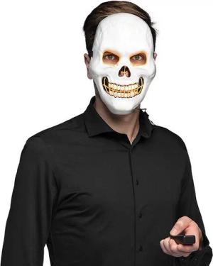 Boland Verkleidungsmaske Maske LED Skelett