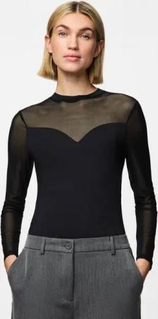 pieces Langarmbody PCMILLY LS MESH BODYSTOCKING NOOS