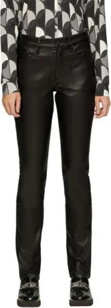s.Oliver Slim-fit-Jeans in Leder Optik