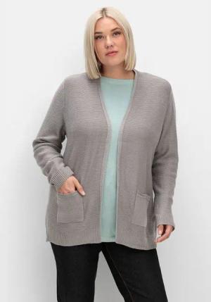 Sheego Strickjacke Große Größen im Linksstrickmuster