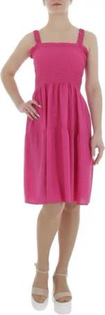 Ital-Design Sommerkleid Damen Freizeit (85941313) Volants Sommerkleid in Pink