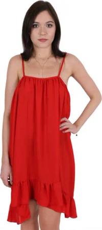 Sarcia.eu Sommerkleid Rotes Sommerkleid mit Rüschen JOHN ZACK L