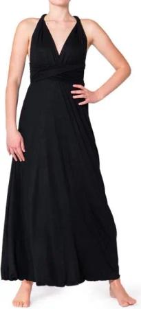 PANASIAM Tunikakleid langes Maxikleid Infinity Dress mit V-Ausschnitt Abendkleid Ballkleid Neckholder Sommerkleid Damen Kleid mit hoher Taille Brautjungfer Kleid