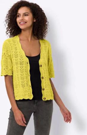 heine Strickjacke Ajourstrickjacke