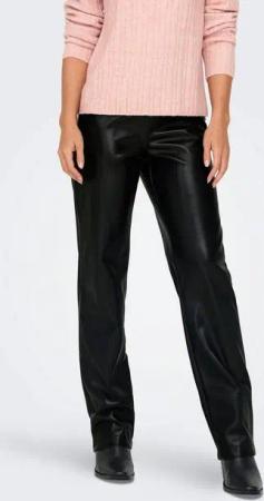ONLY Lederimitathose ONLZETA (1-tlg) Plain/ohne Details