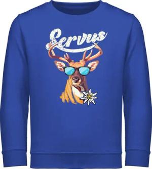 Shirtracer Sweatshirt Servus Hirsch Mode für Oktoberfest Kinder Outfit