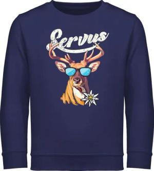 Shirtracer Sweatshirt Servus Hirsch Mode für Oktoberfest Kinder Outfit