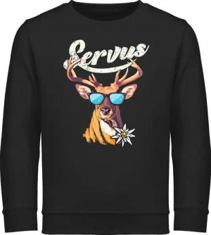 Shirtracer Sweatshirt Servus Hirsch Mode für Oktoberfest Kinder Outfit