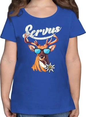 Shirtracer T-Shirt Servus Hirsch Mode für Oktoberfest Kinder Outfit
