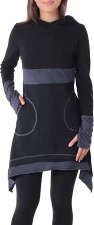 PUREWONDER Zipfelkleid Elfenkleid aus Jersey mit Zipfelkapuze Ganzjahreskleid