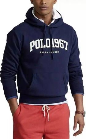 Polo Ralph Lauren Kapuzensweatshirt Kapuzen Sweatshirt Logo Fleece Hoodie Sweater Pulli Hooded Jumper sofortige Authentifizierung über einen QR-Code