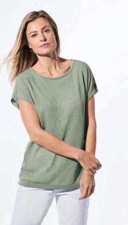 GOLDNER T-Shirt Shirt in Leinenoptik