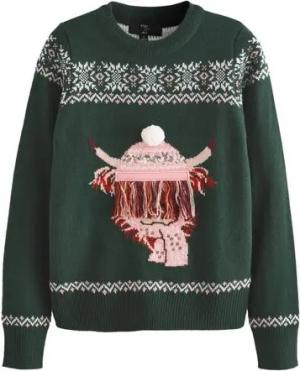 Next Strickpullover Hamish Weihnachtlicher Familienpullover, Damen (1-tlg)