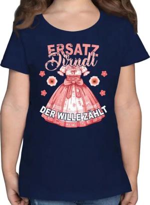 Shirtracer T-Shirt Ersatz Dirndl - Der Wille Zählt Mode für Oktoberfest Kinder Outfit
