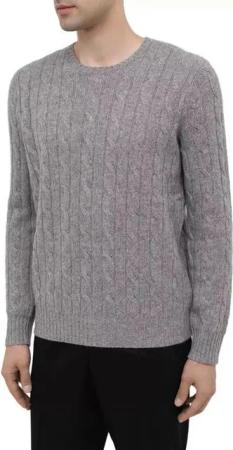 Polo Ralph Lauren Strickpullover Kaschmir Strick Pullover Kaschmirpullover Strick-Pulli mit Zopfmuster Reiner Kaschmir, Gerader Schnitt - Zopfmuster - Rundhalsausschnitt