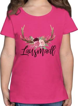 Shirtracer T-Shirt Lausmadl Hirschgeweih I Mode für Oktoberfest Kinder Outfit