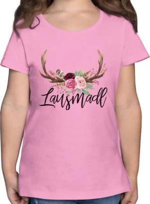 Shirtracer T-Shirt Lausmadl Hirschgeweih I Mode für Oktoberfest Kinder Outfit