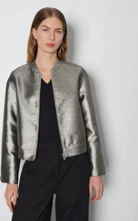 someday Jackenblazer Blouson NIRLONA Loose mit schimmernder Oberfläche