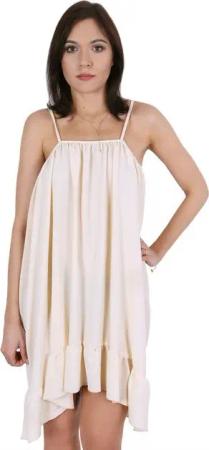 Sarcia.eu Sommerkleid Beigefarbenes Sommerkleid mit Rüschen JOHN ZACK XL