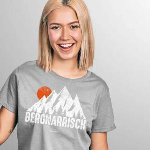 Bavariashop T-Shirt Damen T-Shirt "Bergnarrisch