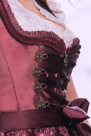 MarJo Dirndl Mini Dirndl 2tlg. - MIA - bordeaux