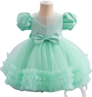 AUKUU Jerseykleid Kleines Mädchen, modisches Rockkleid, modisches einfaches Abendkleid