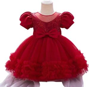 AUKUU Jerseykleid Kleines Mädchen, modisches Rockkleid, modisches einfaches Abendkleid