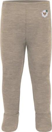 normani Slip Baby Merino Hose „Silverdale" Stramplerhose mit Fuß Babyhose lange Unterhose Leggings Wollhose