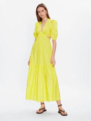 TWINSET Sommerkleid 231TT2044 Gelb Regular Fit