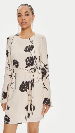 TWINSET Sommerkleid 241TP2604 Écru Straight Fit